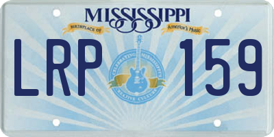 MS license plate LRP159