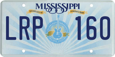 MS license plate LRP160