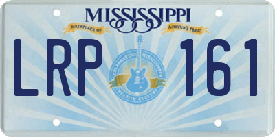 MS license plate LRP161