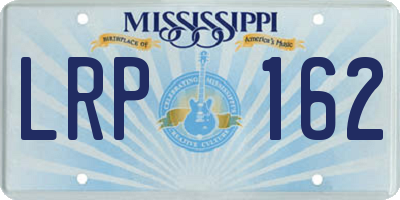 MS license plate LRP162