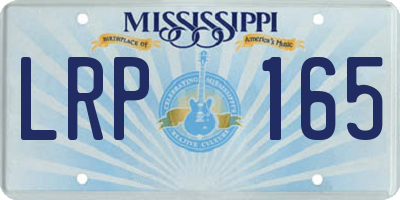 MS license plate LRP165