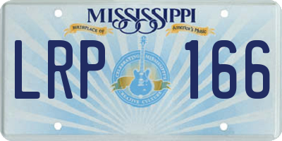 MS license plate LRP166