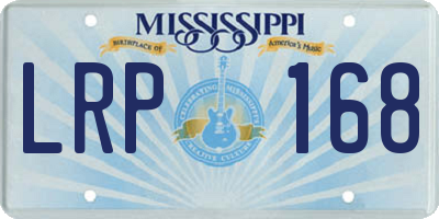 MS license plate LRP168