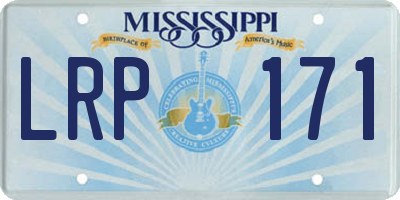 MS license plate LRP171