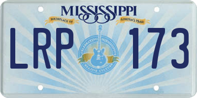 MS license plate LRP173