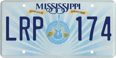MS license plate LRP174