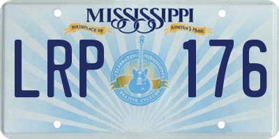 MS license plate LRP176