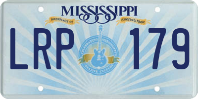 MS license plate LRP179
