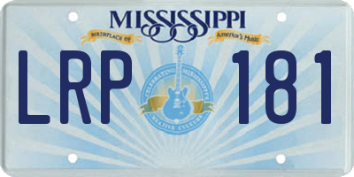 MS license plate LRP181