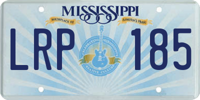 MS license plate LRP185