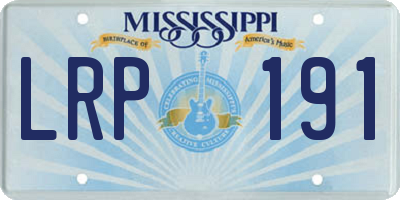 MS license plate LRP191