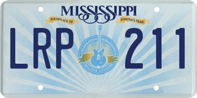 MS license plate LRP211