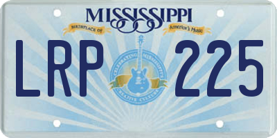 MS license plate LRP225