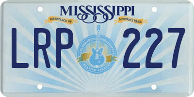 MS license plate LRP227