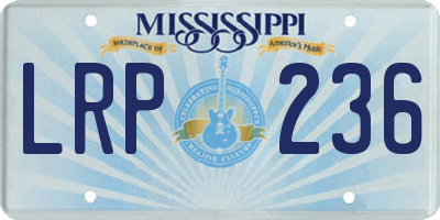 MS license plate LRP236