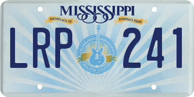 MS license plate LRP241