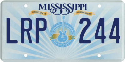 MS license plate LRP244