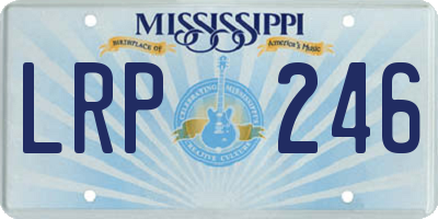 MS license plate LRP246