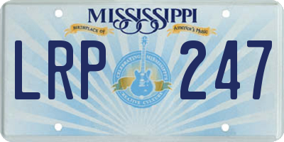 MS license plate LRP247