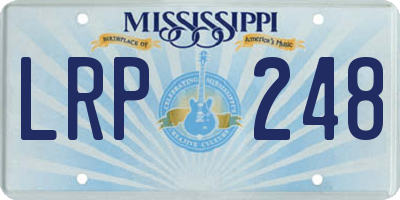 MS license plate LRP248