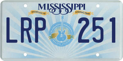 MS license plate LRP251