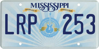 MS license plate LRP253