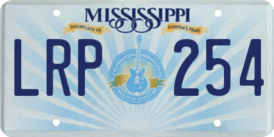 MS license plate LRP254