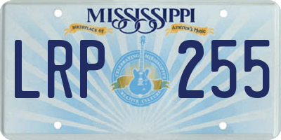 MS license plate LRP255