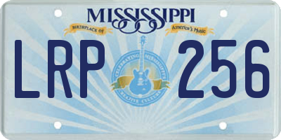 MS license plate LRP256