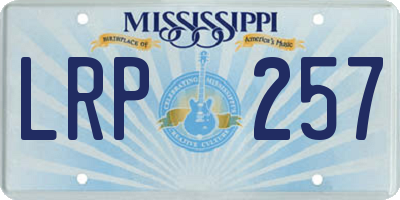 MS license plate LRP257
