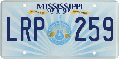 MS license plate LRP259