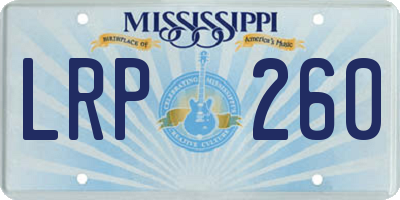 MS license plate LRP260