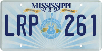 MS license plate LRP261