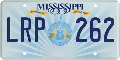 MS license plate LRP262