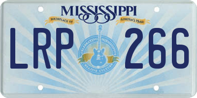 MS license plate LRP266