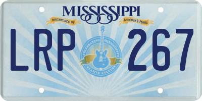 MS license plate LRP267