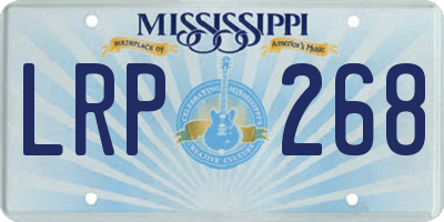 MS license plate LRP268