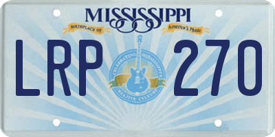 MS license plate LRP270