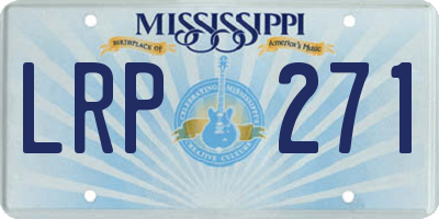 MS license plate LRP271