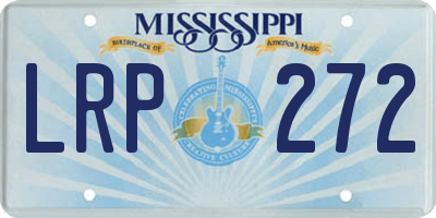 MS license plate LRP272