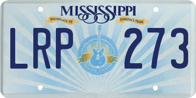 MS license plate LRP273