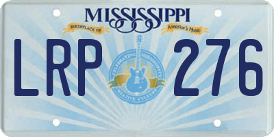 MS license plate LRP276