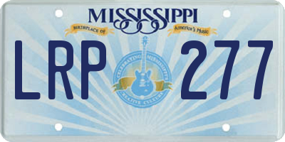 MS license plate LRP277