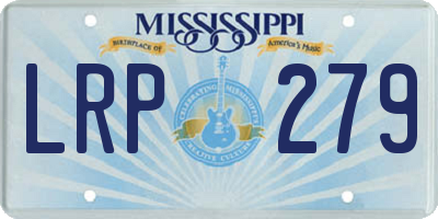 MS license plate LRP279