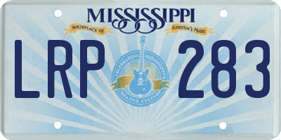 MS license plate LRP283