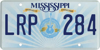 MS license plate LRP284