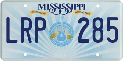 MS license plate LRP285