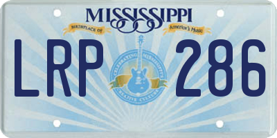 MS license plate LRP286