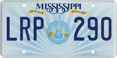 MS license plate LRP290