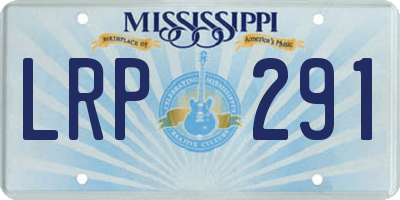 MS license plate LRP291